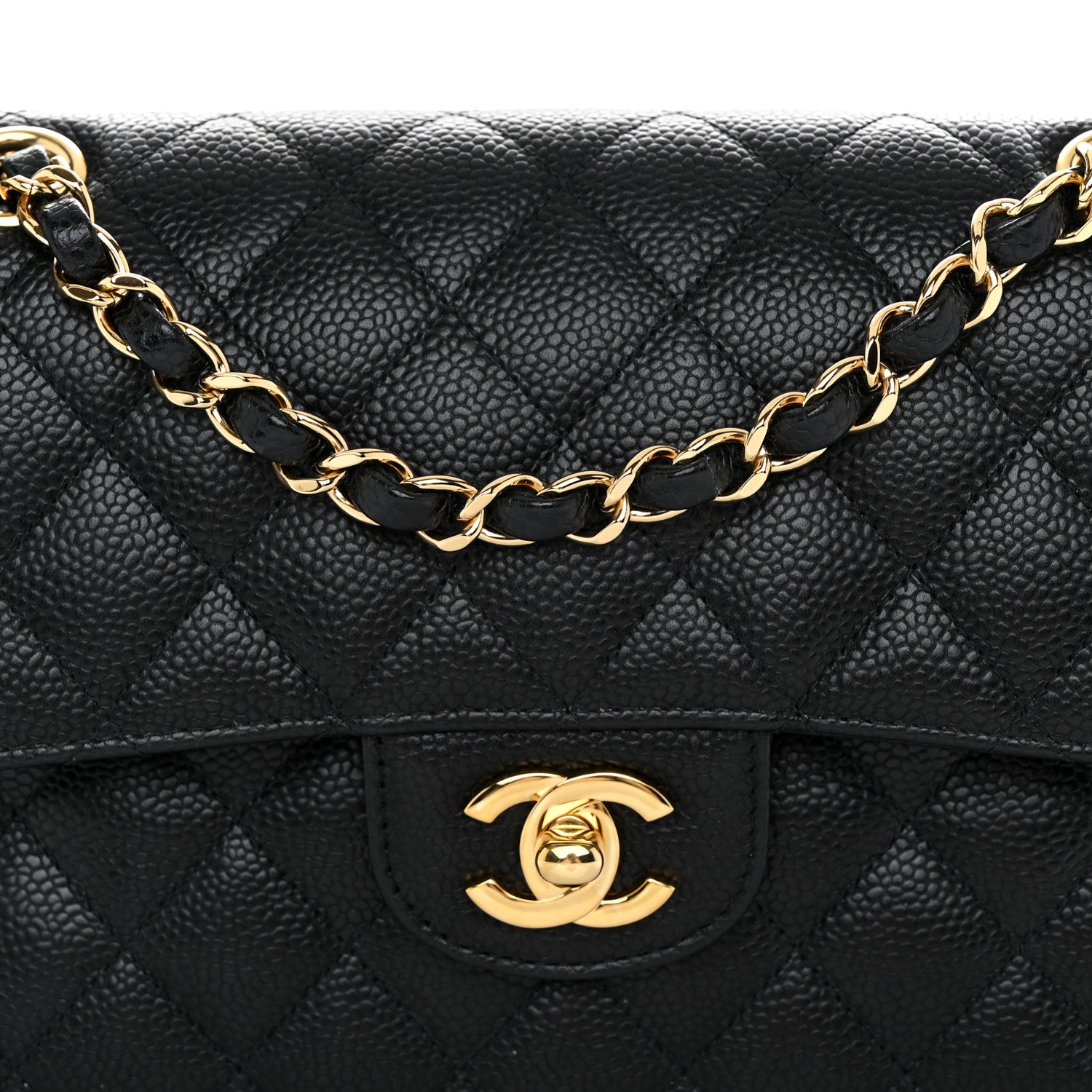 Chanel Caviar Quilted Small Double Flap Black 8 of 10