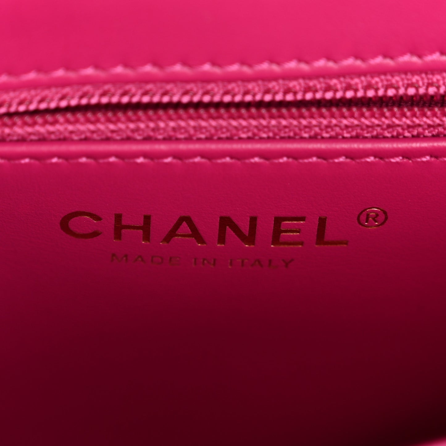 Shiny Aged Calfskin Quilted Nano Kelly Shopper Dark Pink