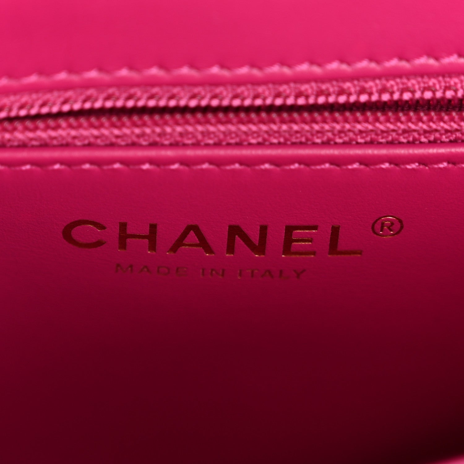 Chanel Shiny Aged Calfskin Quilted Nano Kelly Shopper Dark Pink 6 of 11