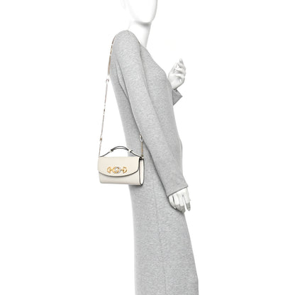 Gucci Smooth Calfskin Mini Zumi Shoulder Bag White 2 of 11