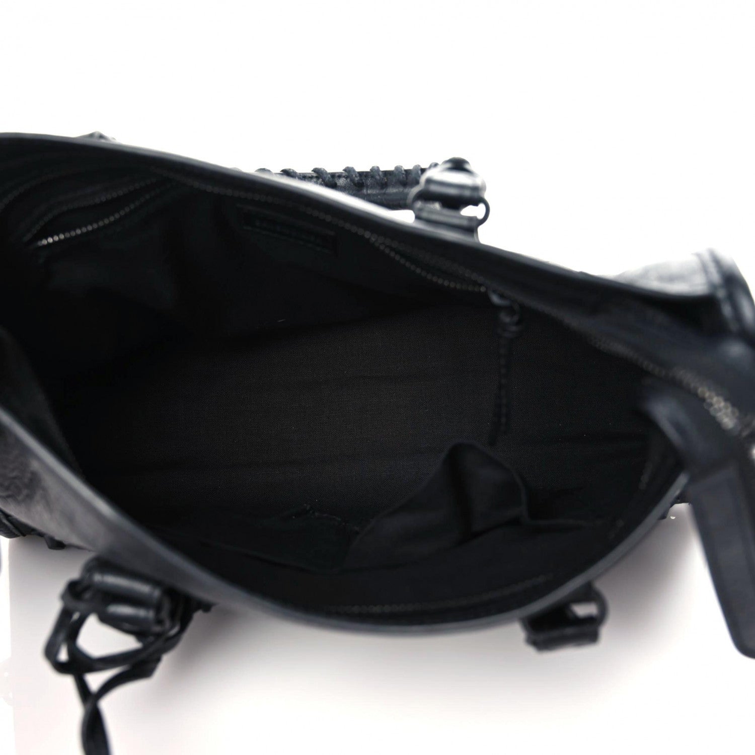 Balenciaga Matte Supple Lambskin Crocodile Embossed Classic Black Hardware S City Black 7 of 12