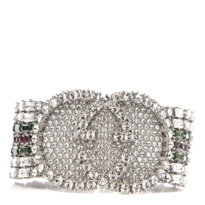 Gucci Crystals Double G Web Tennis Bracelet L Multicolor 1 of 4