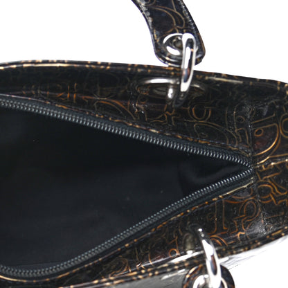 Christian Dior Patent Ultimate Medium Lady Dior Brown 4 of 7