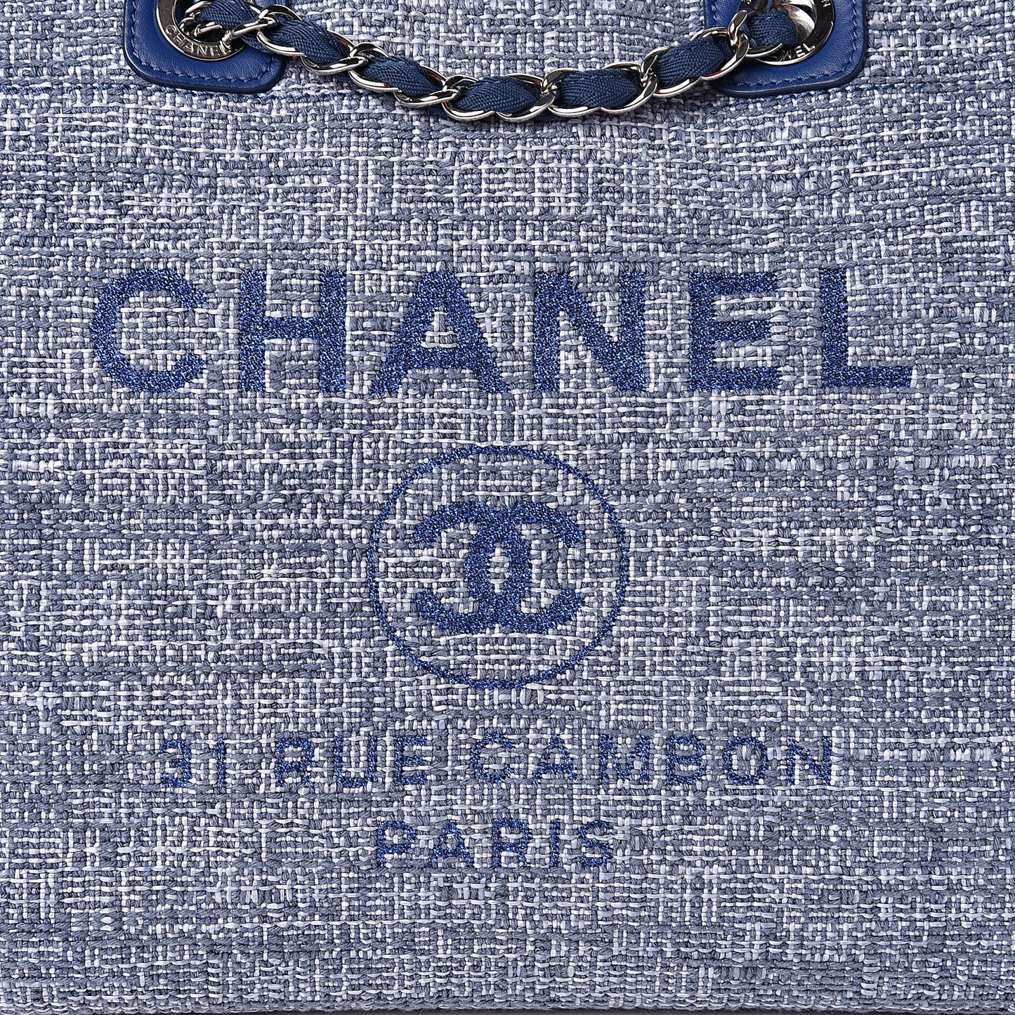 Canvas Large Deauville Tote Blue