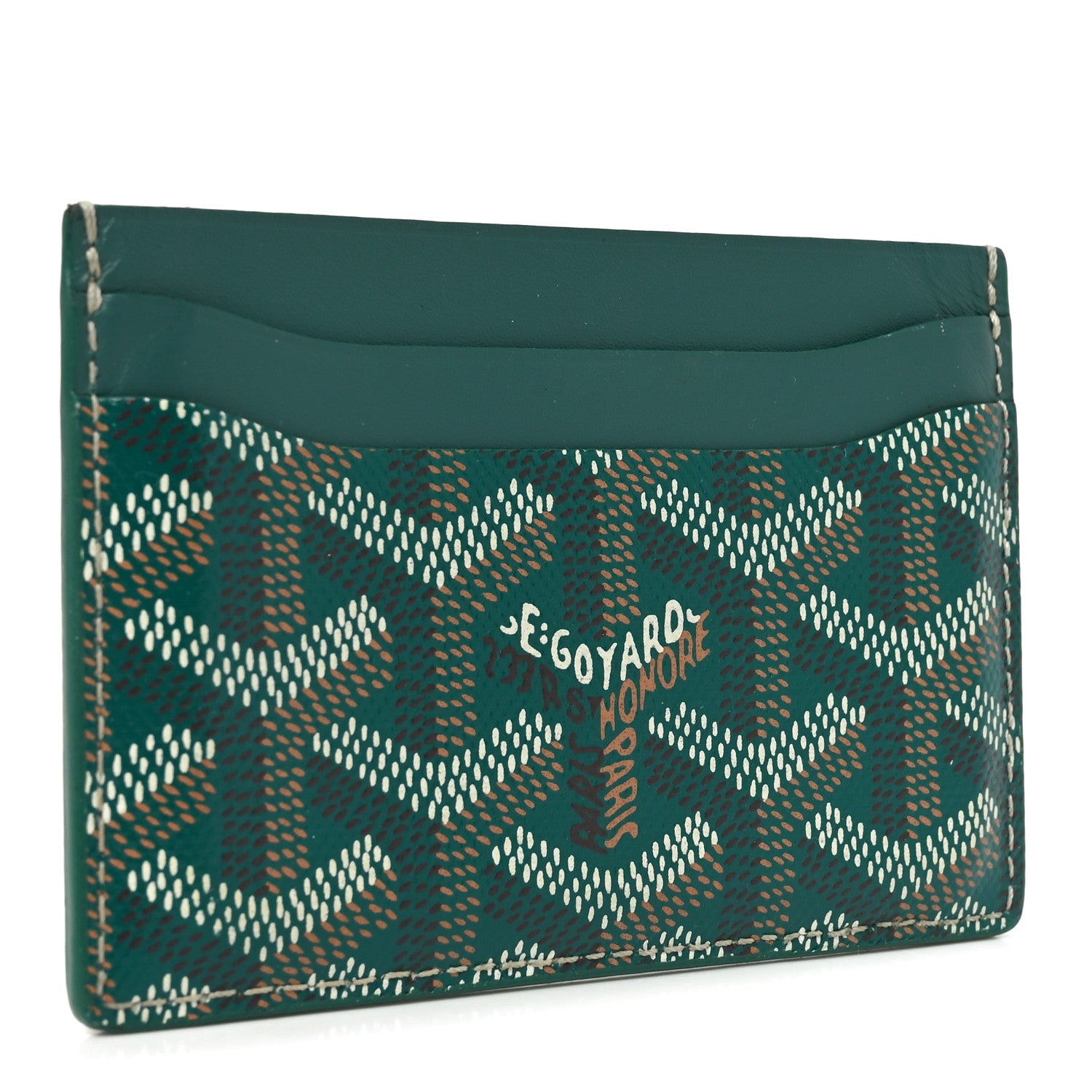 Goyard Goyardine Saint Sulpice Card Holder Green 3 of 6