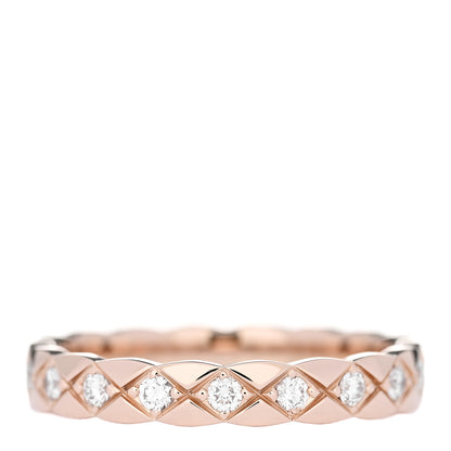 Chanel 18K Beige Gold Diamond Mini Coco Crush Ring 53 6.25 2 of 4