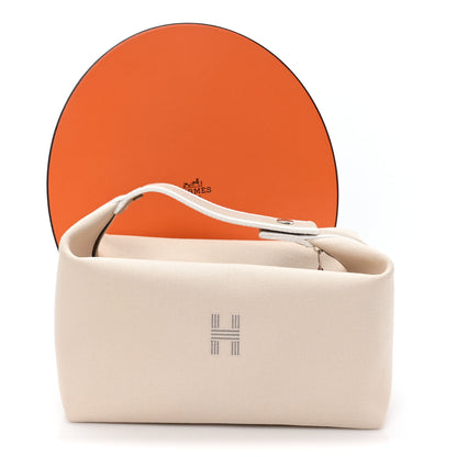 Hermes Canvas Large Bride-A-Brac Pouch Natural 7 of 7