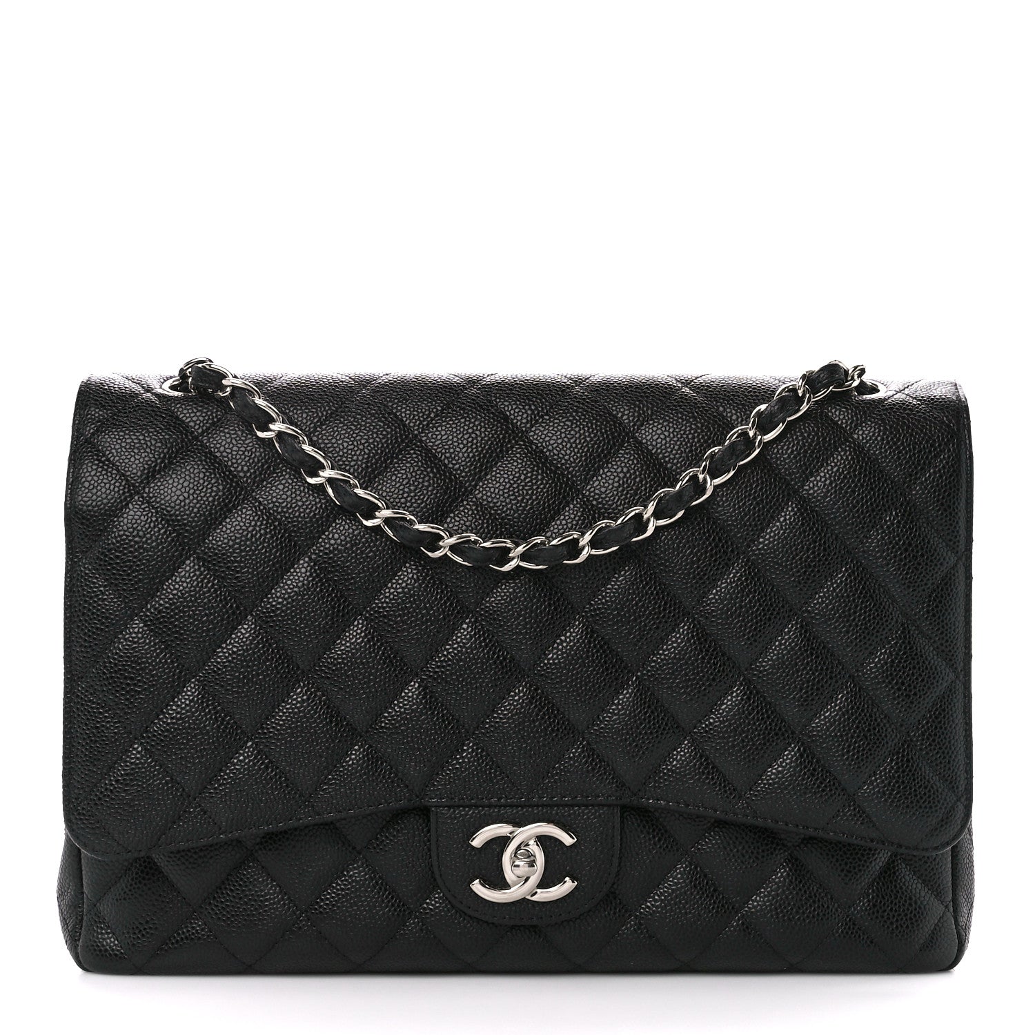 Chanel Caviar Quilted Maxi Double Flap Black 1 of 11