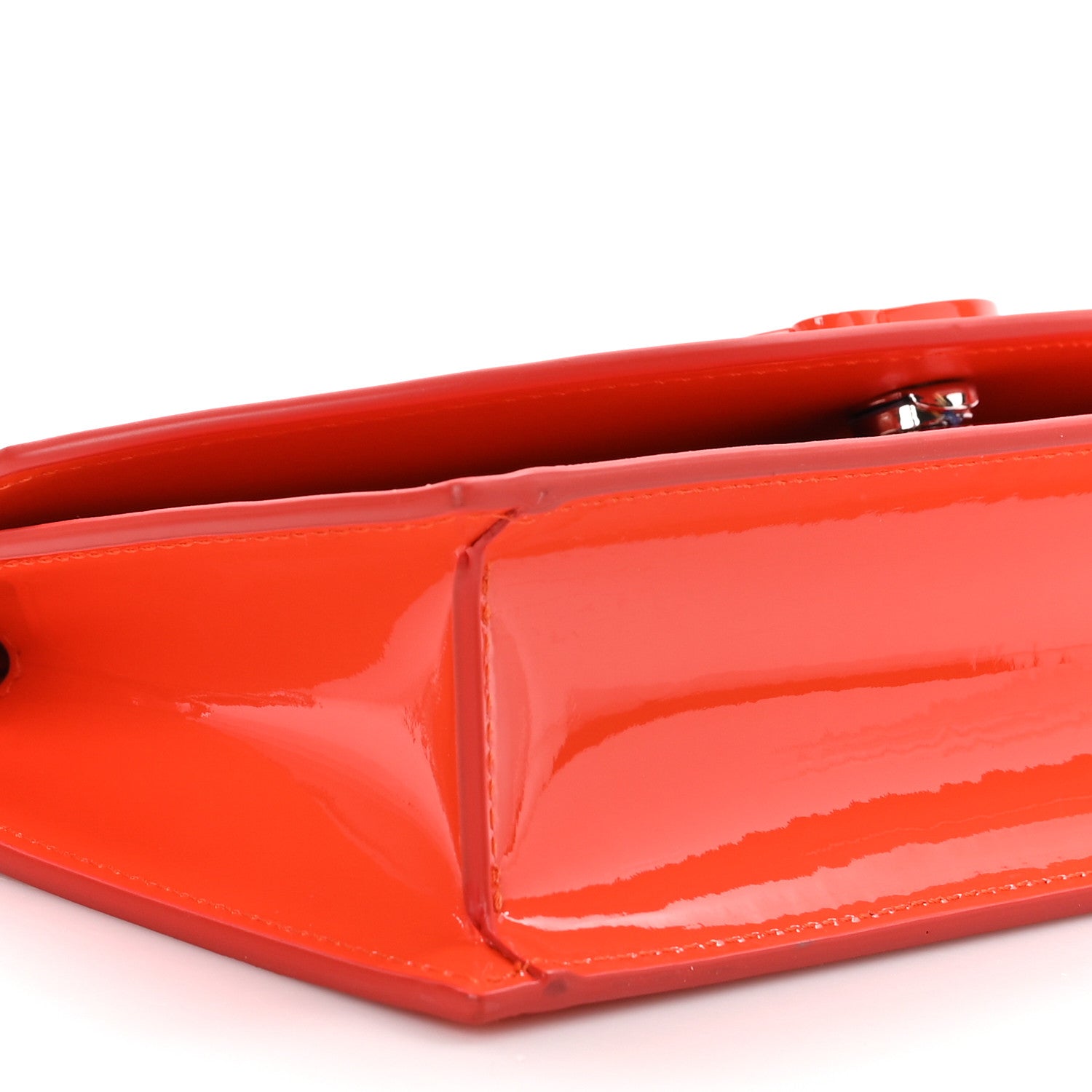 Christian Louboutin Patent Calfskin Loubi54 Crossbody Clutch Vitamine 8 of 10