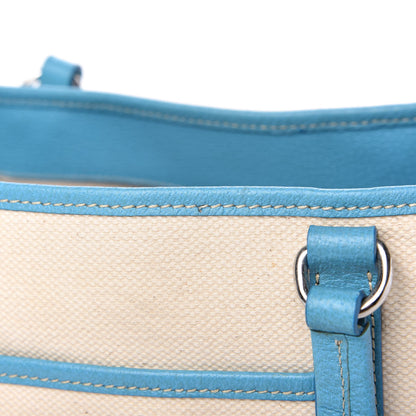 Prada Canvas Calfskin Trim Tote Beige Voyage 10 of 11