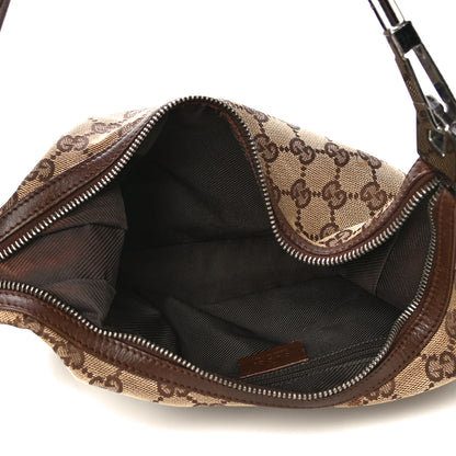 Gucci Monogram GG Small Clasp Hobo Brown 9 of 16
