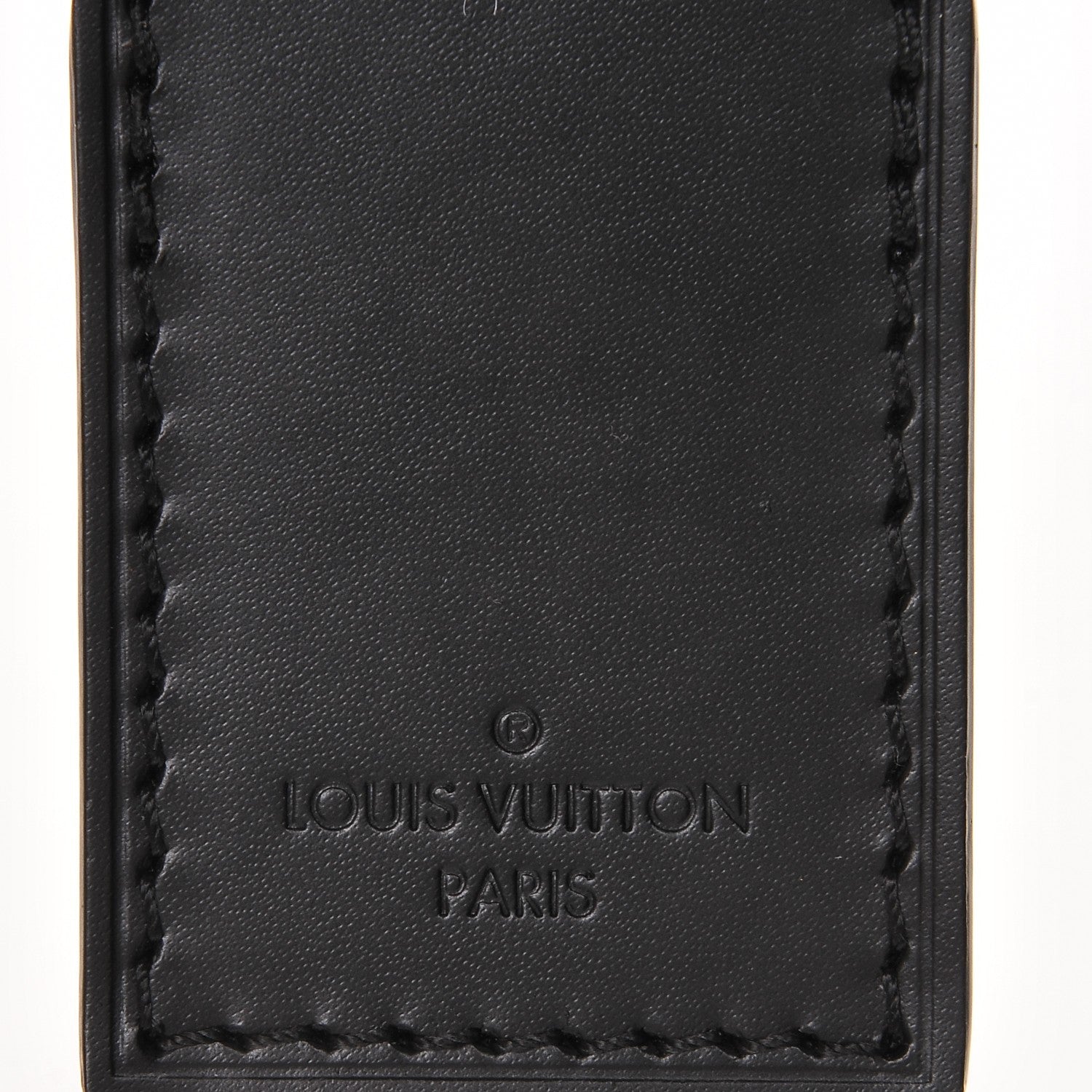 Louis Vuitton Calfskin Luggage Tag Black 4 of 4
