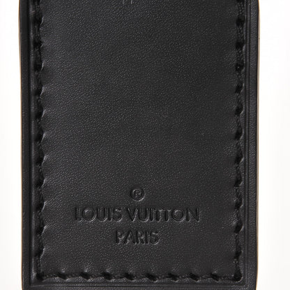 Louis Vuitton Calfskin Luggage Tag Black 4 of 4