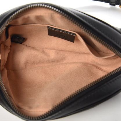 Gucci Calfskin Matelasse GG Marmont Belt Bag 85 34 Black 5 of 8