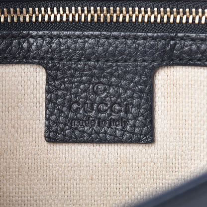 Gucci Pebbled Calfskin Medium Soho Flap Crossbody Black 6 of 10