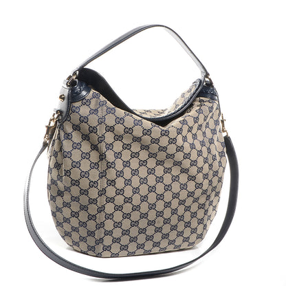 Gucci Monogram GG Brick Lane Hobo Navy 3 of 7
