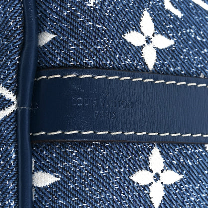 Louis Vuitton Monogram Jacquard Denim Speedy Bandouliere 25 Bleu 7 of 11