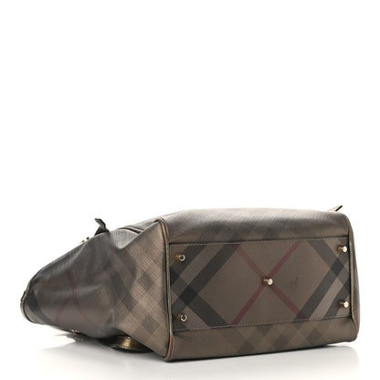 Burberry Metallic Nova Check Small Canterbury Tote Gold 4 of 18