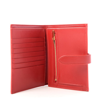 Celine Grained Calfskin Medium Multifunction Strap Wallet Coquelicot 5 of 8