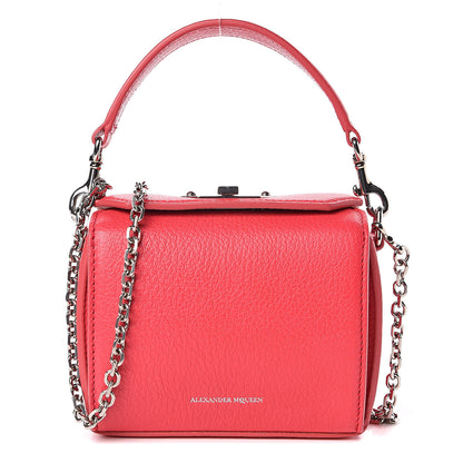 Alexander McQueen Calfskin Box Shoulder Bag 16 Red 1 of 9