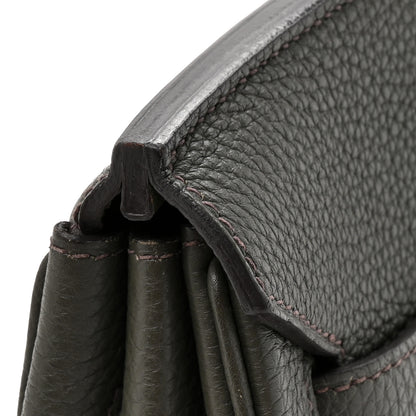 Hermes Taurillon Clemence Birkin 35 Vert De Gris 16 of 17
