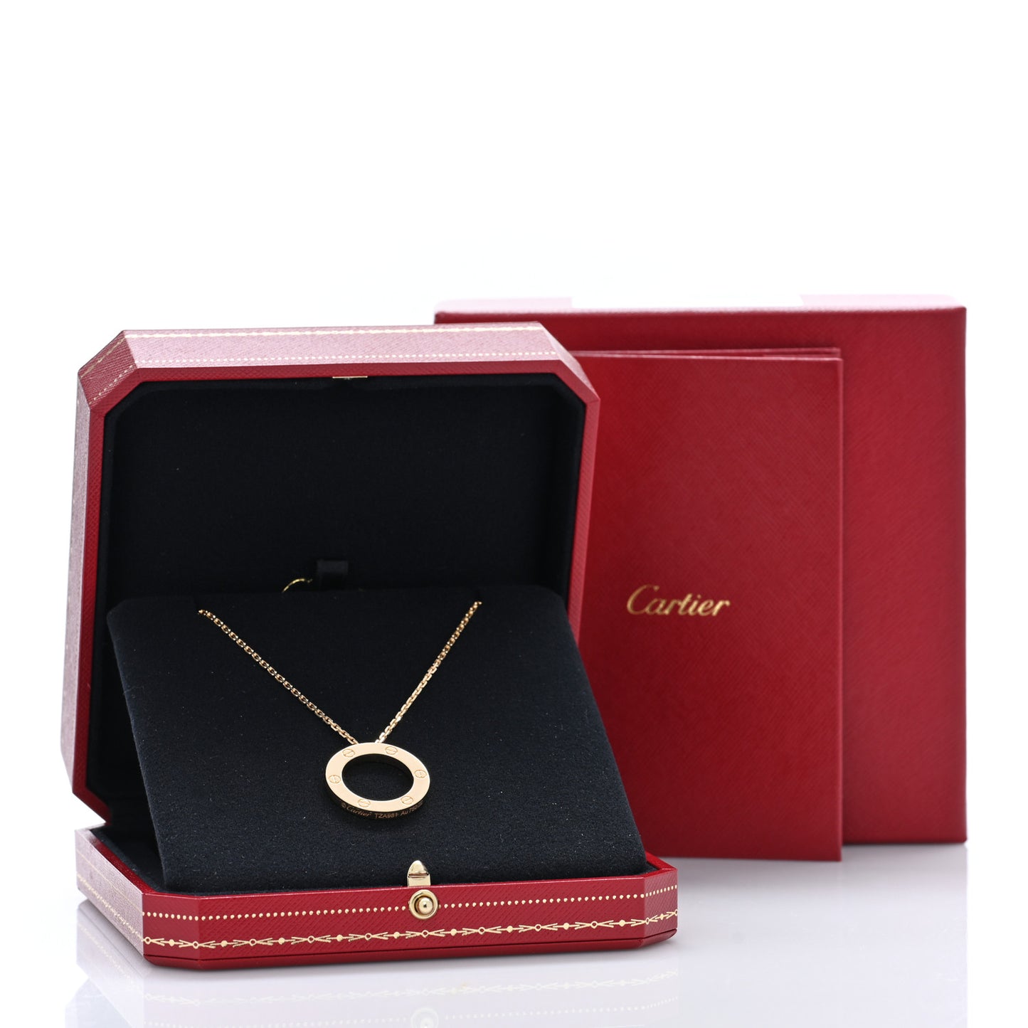 18K Yellow Gold LOVE Pendant Necklace