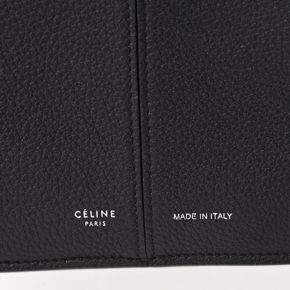 Celine Baby Grained Calfskin Small Tri-Fold Bag Black 6 of 10