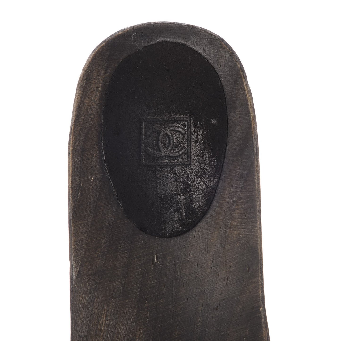 Suede CC Buckle Clogs 40 Black