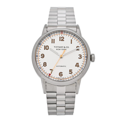 Tiffany Stainless Steel 34mm CT60 3-Hand Automatic Watch 1 of 5