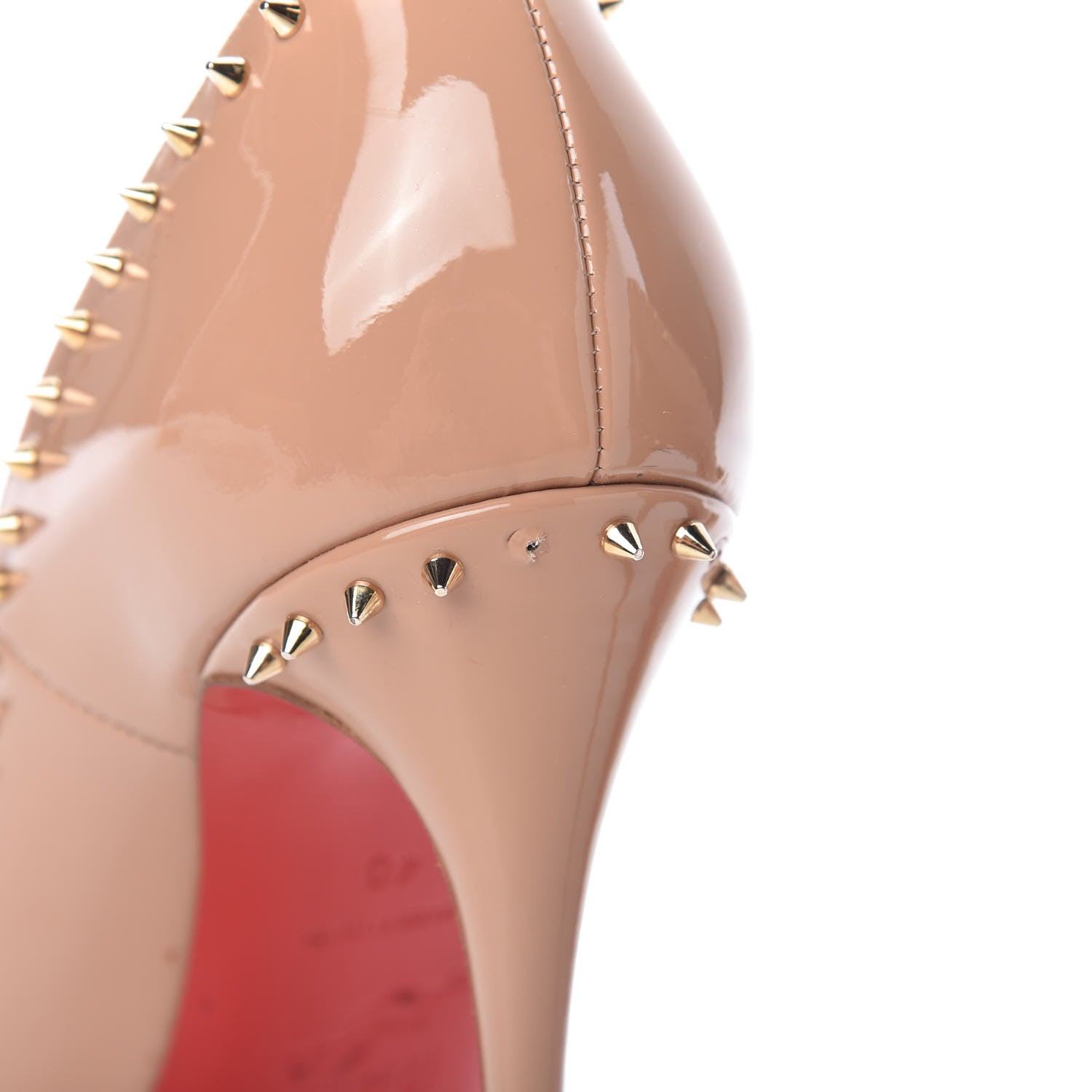 Christian Louboutin Patent Anjalina 120 Pumps 40 Nude 10 of 13