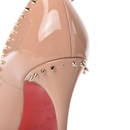 Christian Louboutin Patent Anjalina 120 Pumps 40 Nude 10 of 13