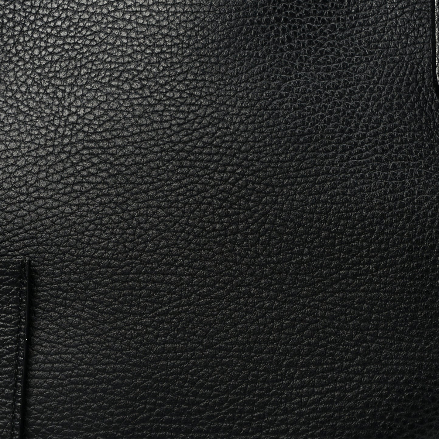 Pebbled Calfskin Medium Swing Tote Black