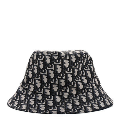 Christian Dior Oblique Reversible Teddy-D Brim Bucket Hat 56 Blue 1 of 12