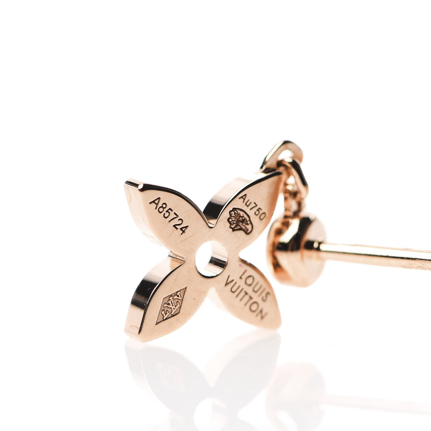 18K Pink Gold Diamond Idylle Blossom Stud Earrings