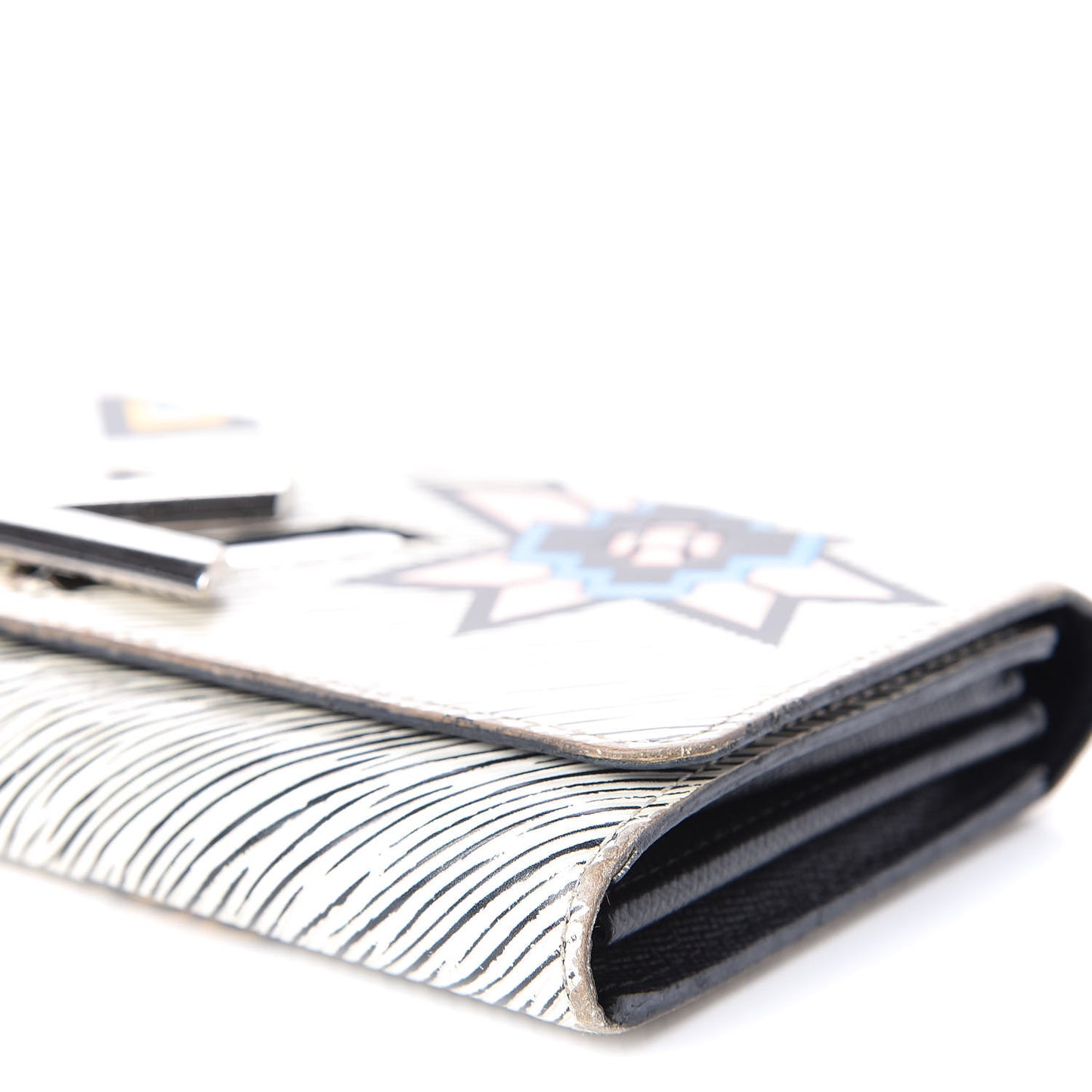 Epi Azteque Twist Wallet White