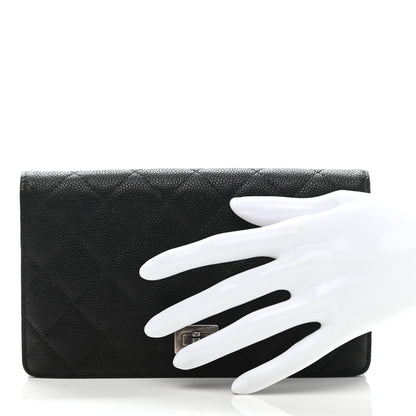 Chanel Caviar Quilted Reissue Yen Wallet Black 2 of 10