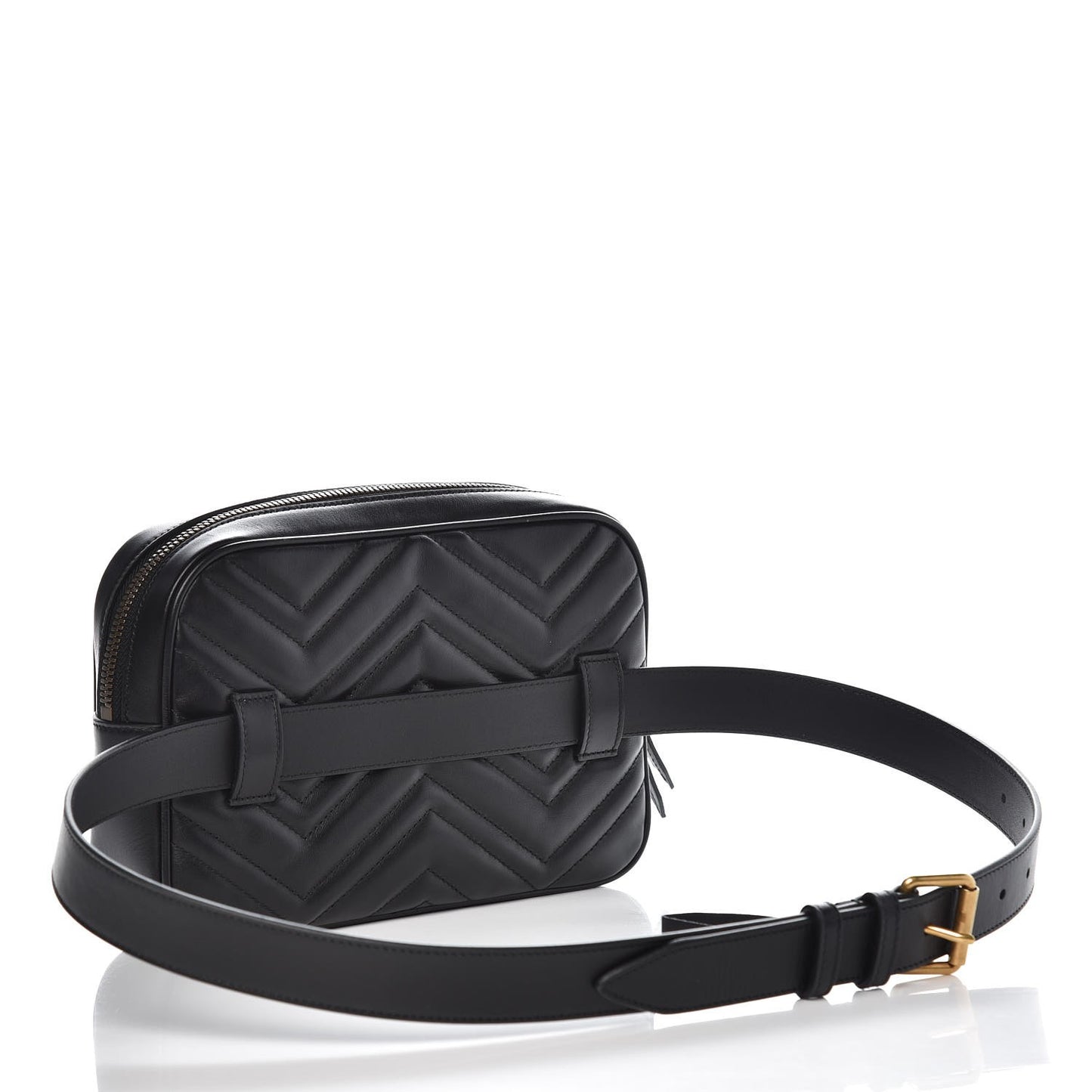 Calfskin Matelasse Mens GG Marmont Belt Bag 100 40 Black