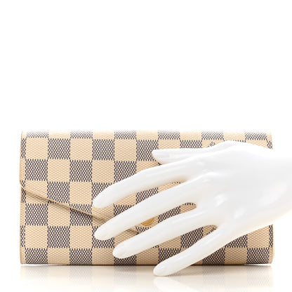 Louis Vuitton Damier Azur Sarah Wallet NM 2 of 8