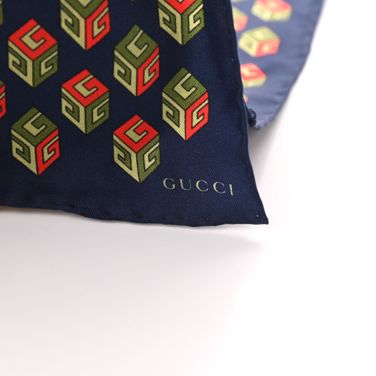Wool Silk Jacquard GG Wallpaper Print Square Scarf Multi