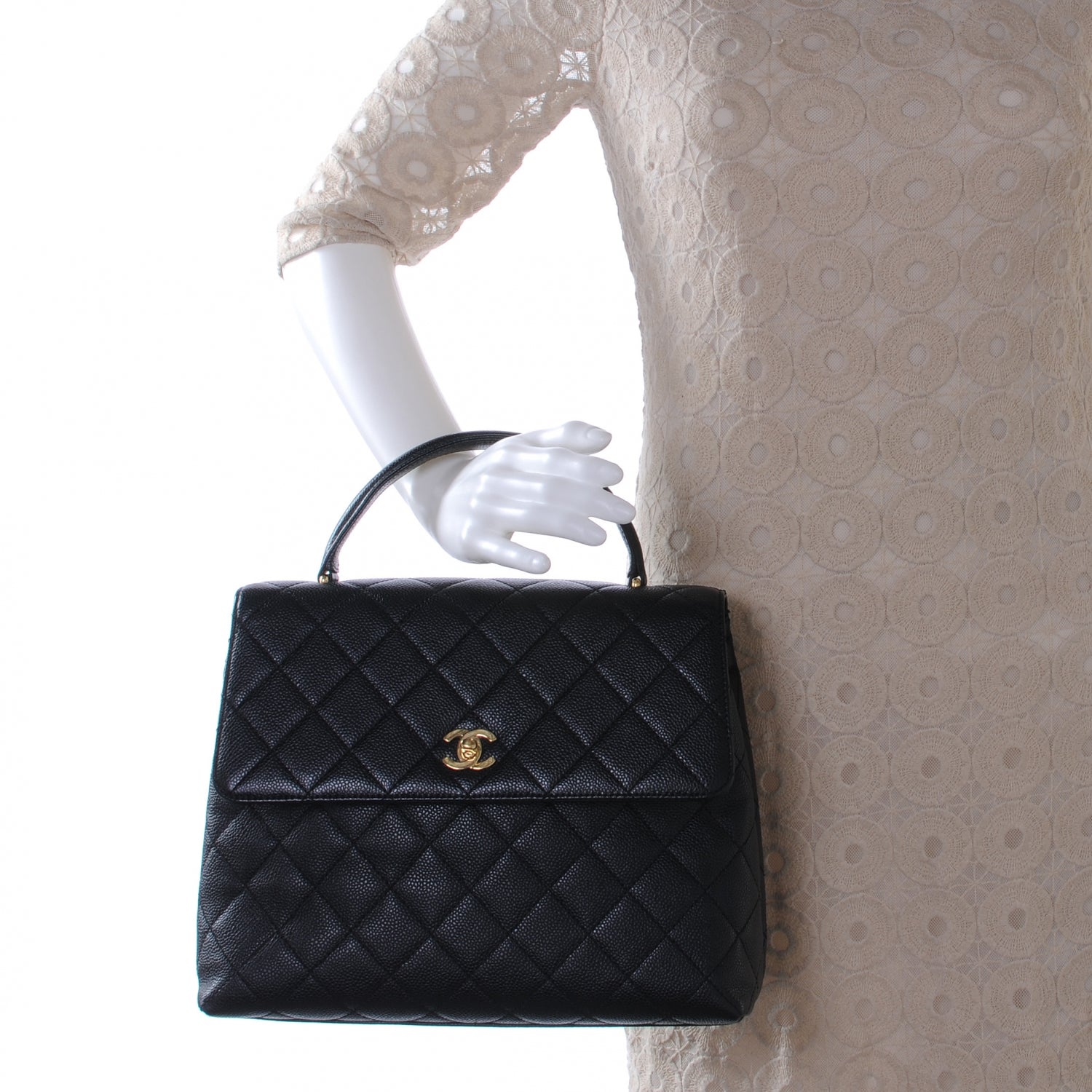 Chanel Caviar Kelly Flap Black 2 of 9