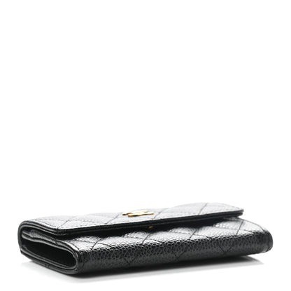 Chanel Caviar Quilted Flap Card Holder Black 4 of 10