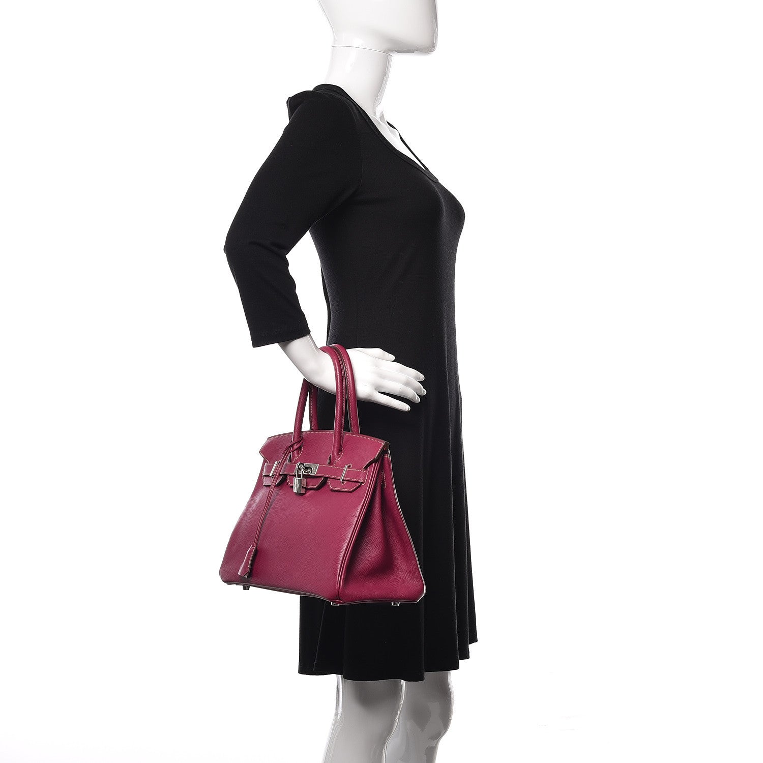 Hermes Epsom Candy Birkin 30 Tosca Rose Tyrien 2 of 12