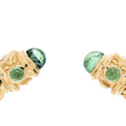 David Yurman 18K Yellow Gold Emerald Renaissance Ring 54 7 5 of 5