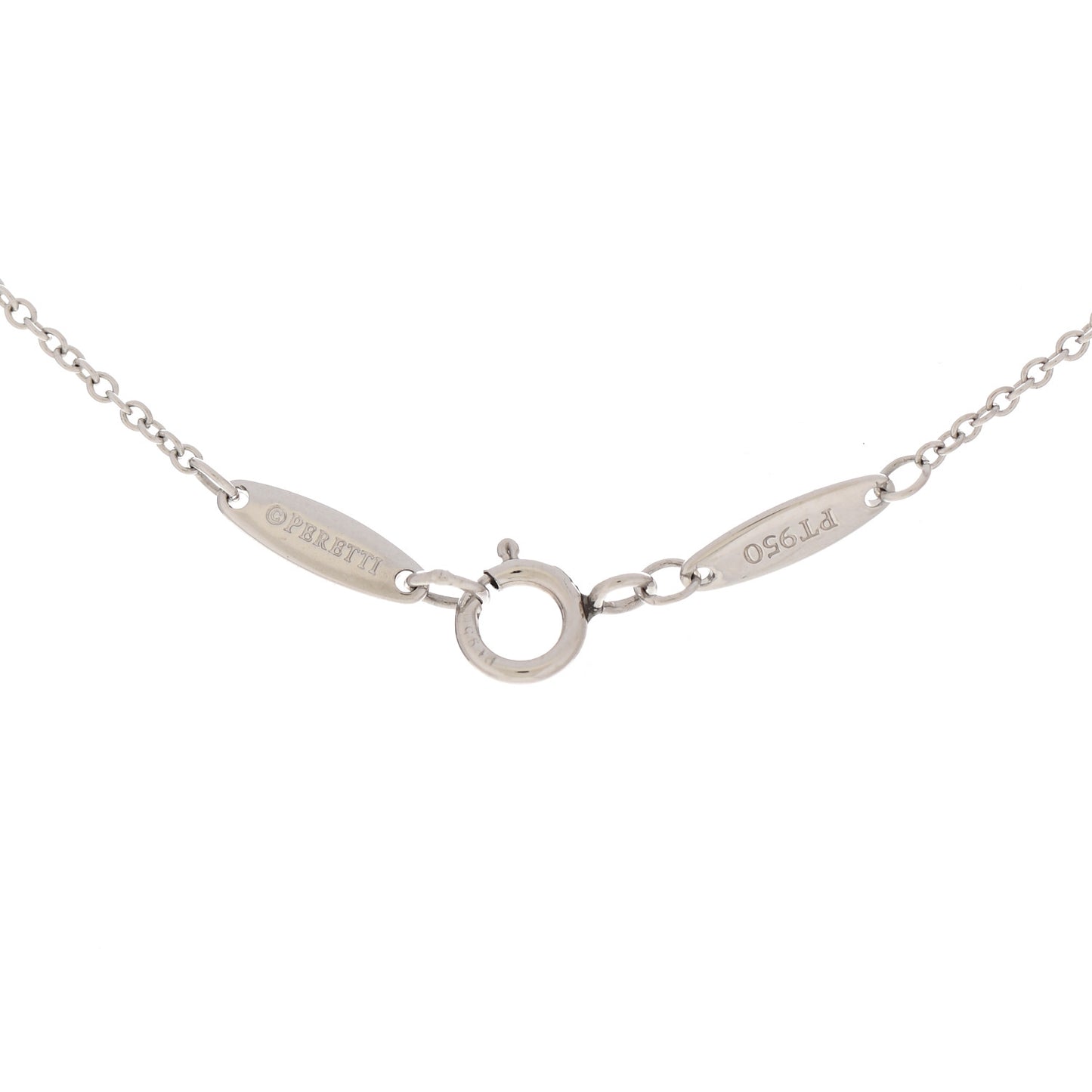 Platinum Diamond .19ct Elsa Peretti Diamonds by the Yard Pendant Necklace