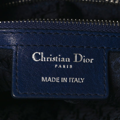 Christian Dior Lambskin Cannage Large Lady Dior Navy Blue 6 of 10