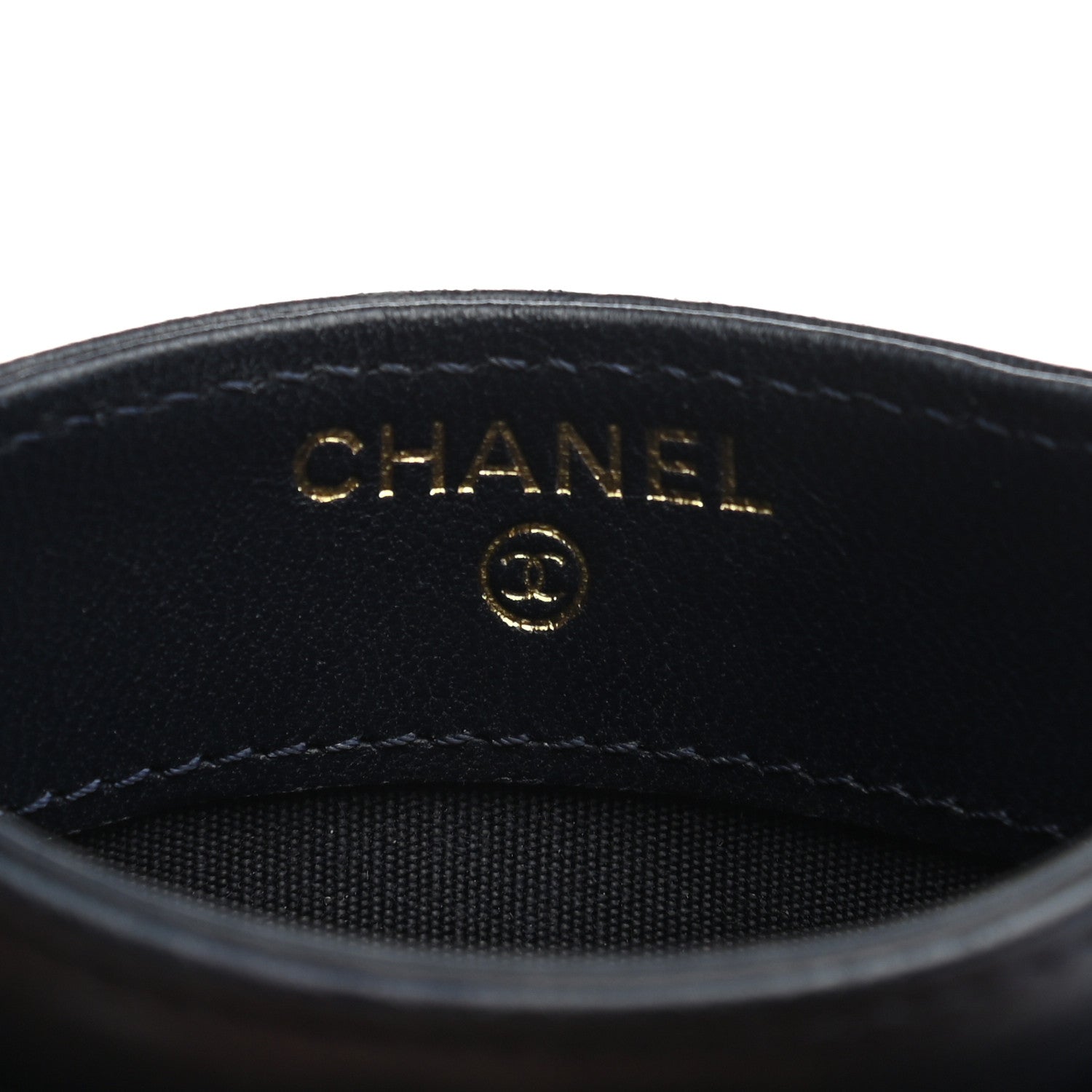 Chanel Lambskin Quilted Boy Card Holder Navy 6 of 8