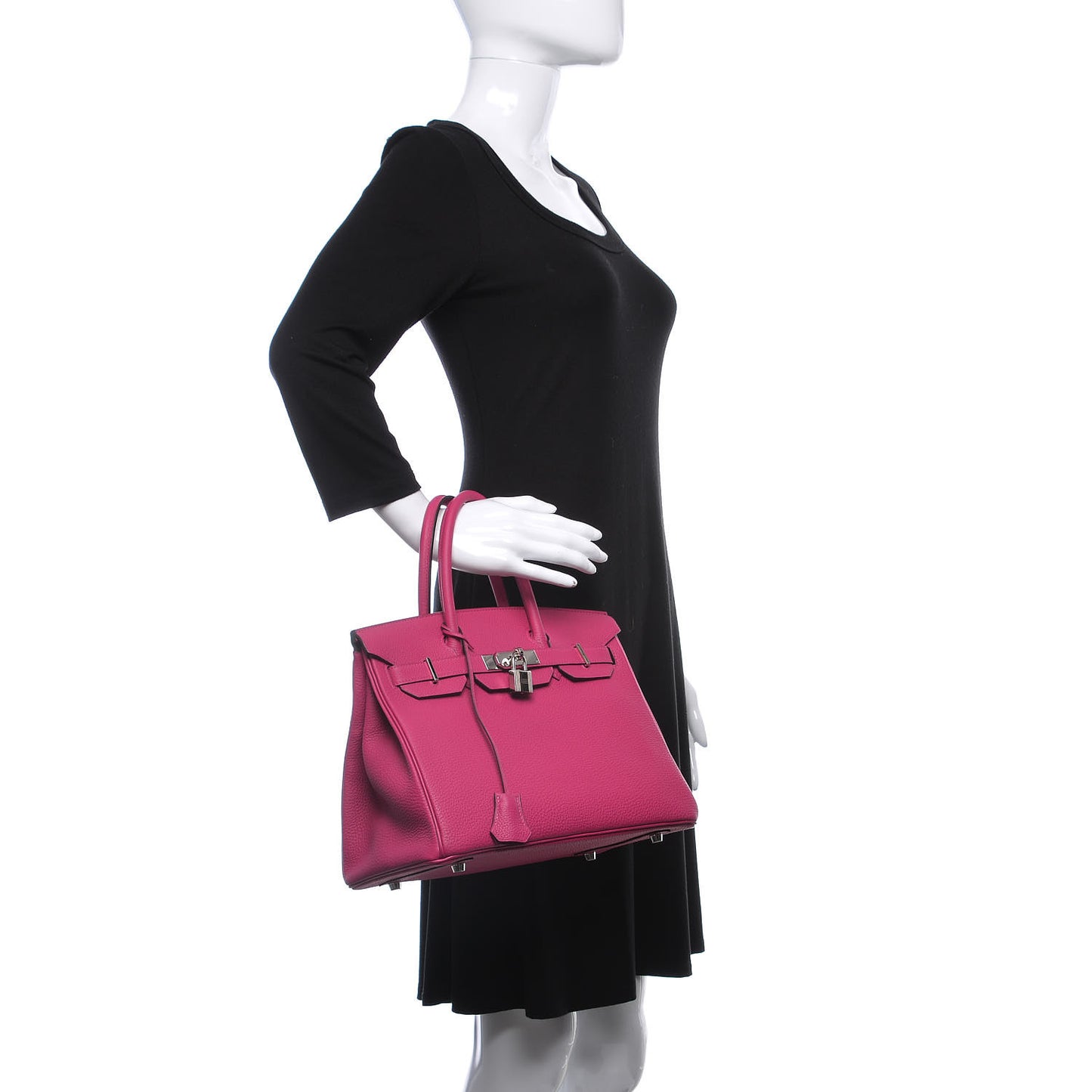 Togo Birkin 30 Rose Pourpre