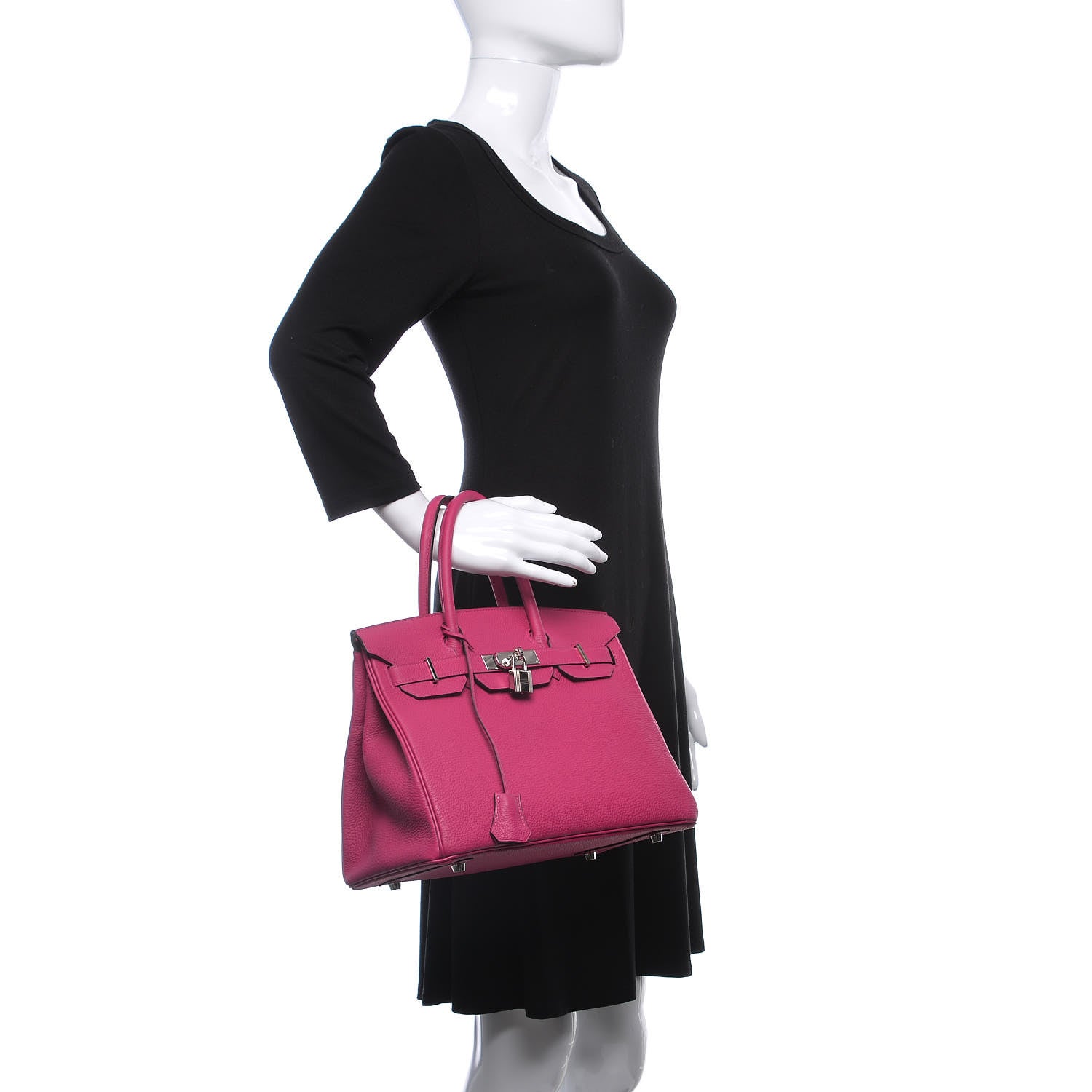 Hermes Togo Birkin 30 Rose Pourpre 2 of 32