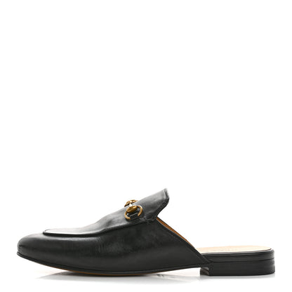 Gucci Calfskin Womens Princetown Slippers 38 Black 1 of 12
