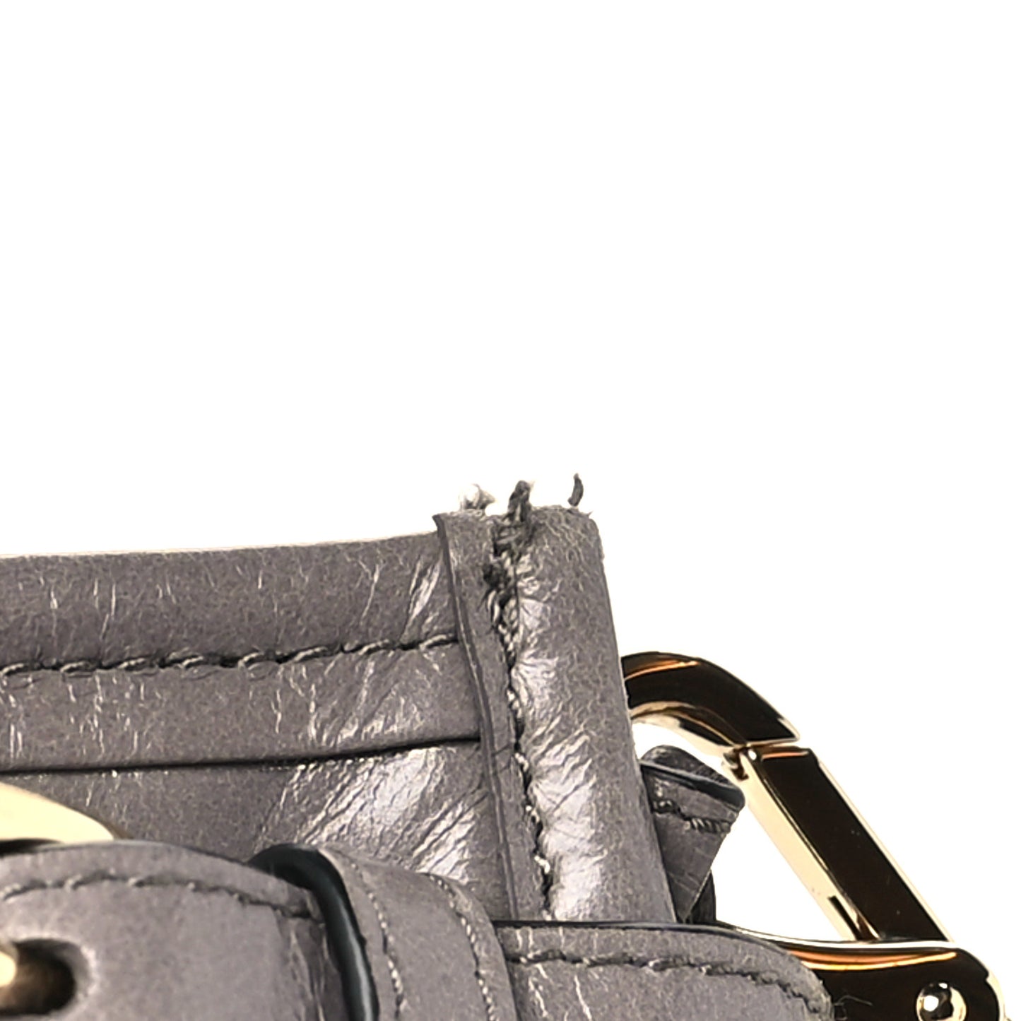 Glossy Calfskin Triangle Medium Bonnie Shoulder Bag Pewter